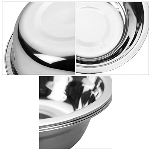 Buyitt Salad Mixing Bowls, Stainless Steel Serving Bowl, Set of 6 - Image 3