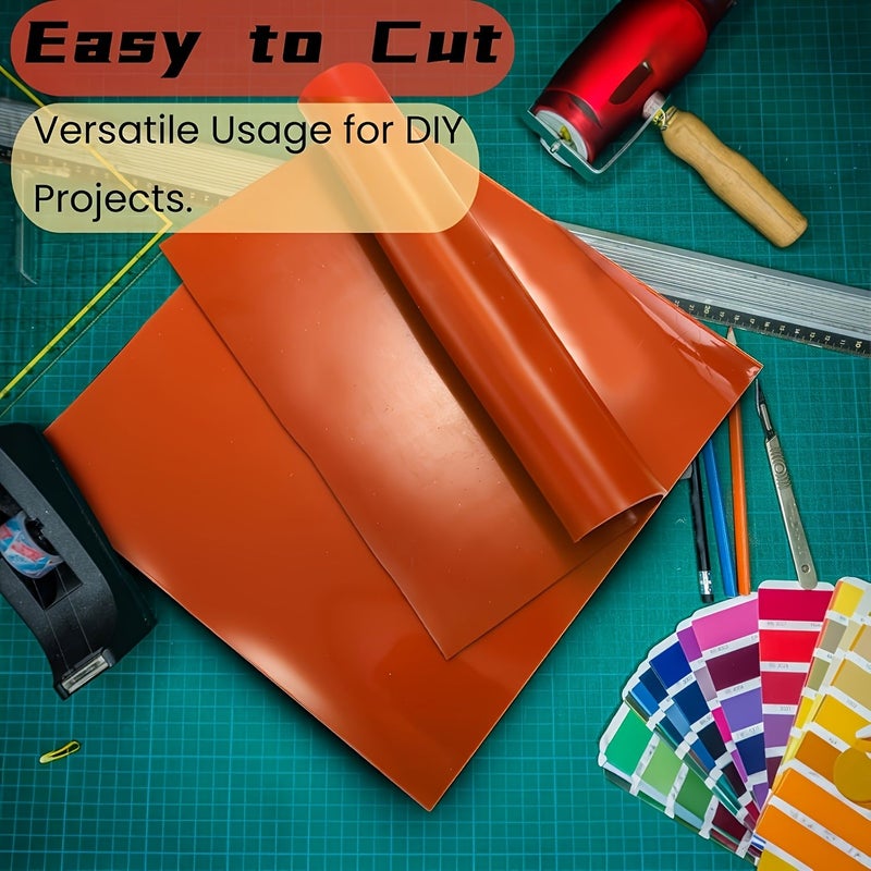 قطعة واحدة من الورق الأحمر 300 مم × 300 مم × 1 مم، سطح أملس، مرن، مقاوم للحرارة، حشية DIY، حماية المطبات الأرضية، فاصل، عزل كهربائي، تقليل الضوضاء، تسوية، بطانة حرفية. - Image 3