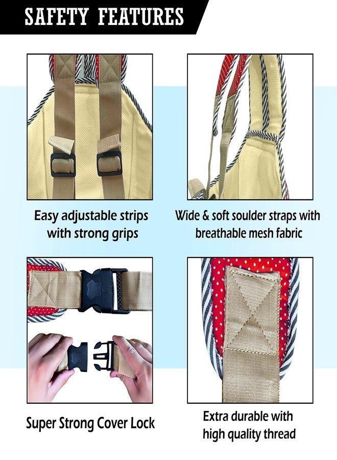 MADAFIYA - Two Wheeler Child Seat Belt - Baby Safety Belt - (Maroon) - Image 5