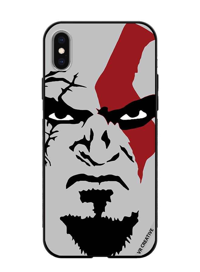 VR CREATIVE Protective Case Cover For Apple iPhone X/XS Face God Of War Design Multicolour - Image 1