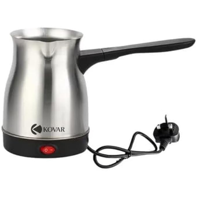 kovar Electric Turkish Coffee Maker Stainless Steel Kettle Silver - Image 1