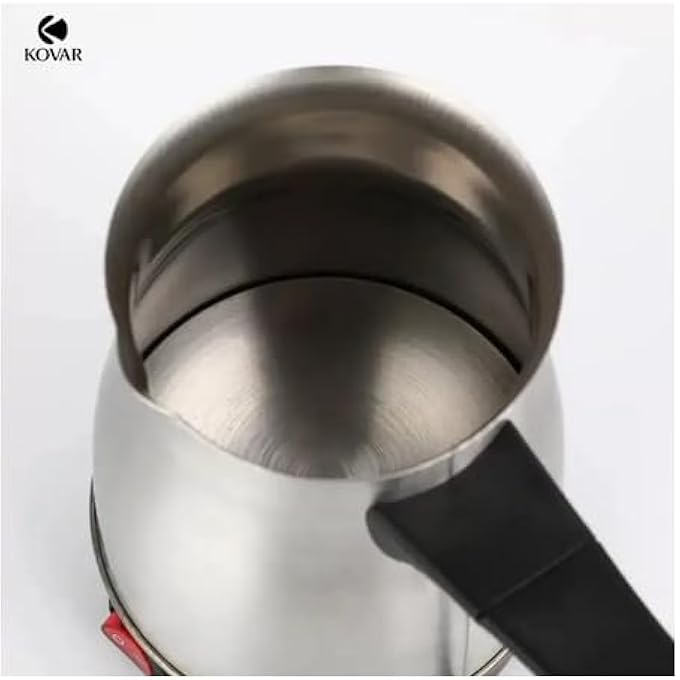 kovar Electric Turkish Coffee Maker Stainless Steel Kettle Silver - Image 3