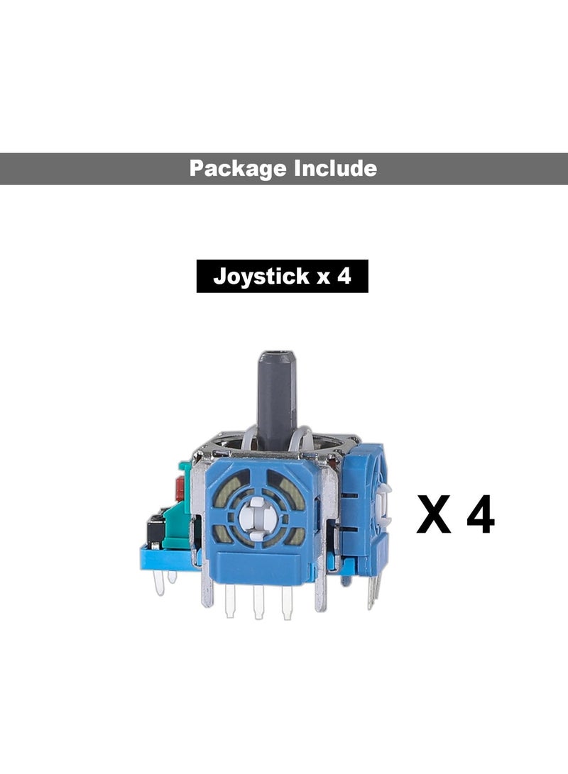 استبدال عصا جويستيك 4pcs لـ DualSense PS5 وحدة التحكم ، عجلة الاستشعار التناظرية 3D عصا الإبهام استبدال وحدة جويستيك روكر لـ Playstation 5 وحدة التحكم - Image 3