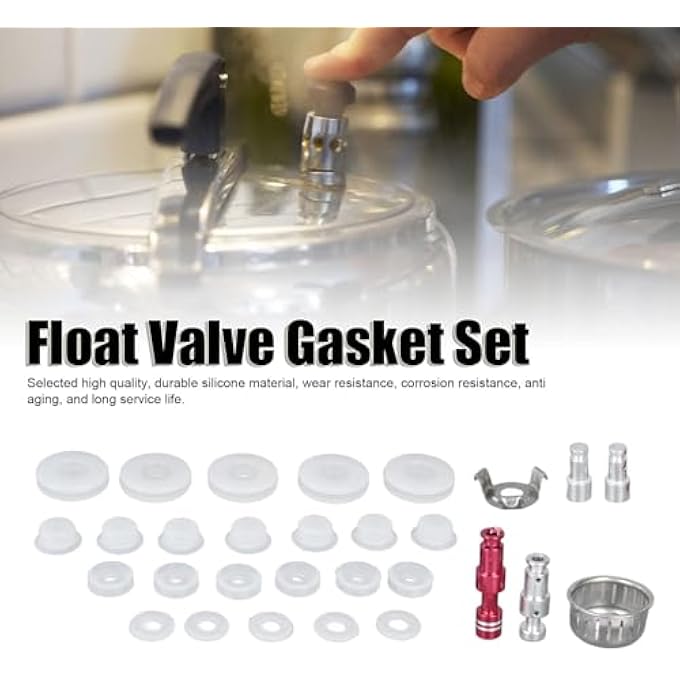 كيلا ملحقات قدر الضغط قطع غيار عالمية لقدر الضغط الكهربائي مجموعة حشية صمام التعويم المصنوعة من مادة السيليكون - Image 5