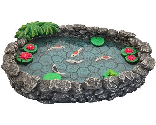 GlitZGlam KOI Miniature Pond for Fairy Garden - Enchanted Garden Accessories - Image 4
