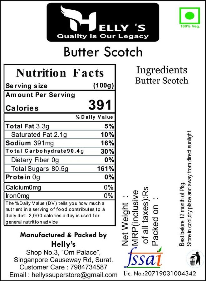 Helly's Butterscotch Balls for Chocolate Making, Cake Decoration | 400 gm - Zip Lock - Image 3