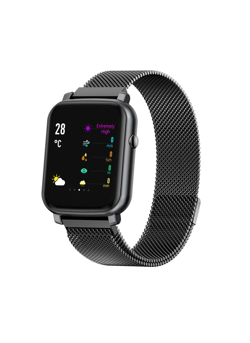 فرنش كونكشن French Connection F1 Touch Screen Unisex Smartwatch With Heart Rate & Blood Pressure Monitoring-Up To 14 Days Active Battery Life F1-A - 42 mm