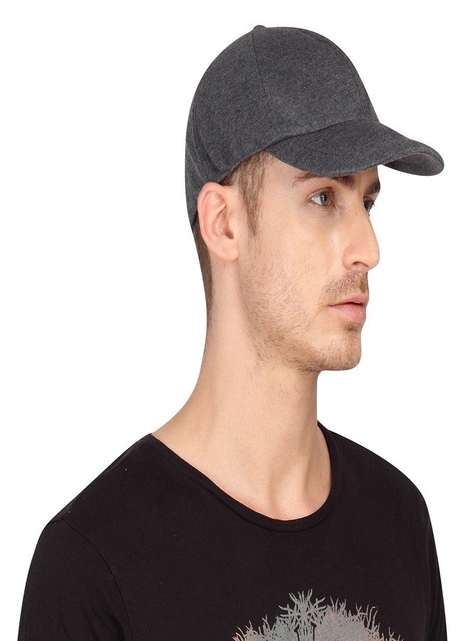 FabSeasons Cotton Unisex Adjustable Size Cap (Dark Grey) - Image 3