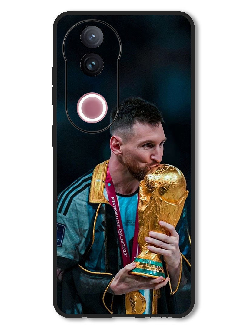 Theodor Case Compatible with Vivo V50 Protection Shockproof Bumper Cover Messi (6) - Image 1