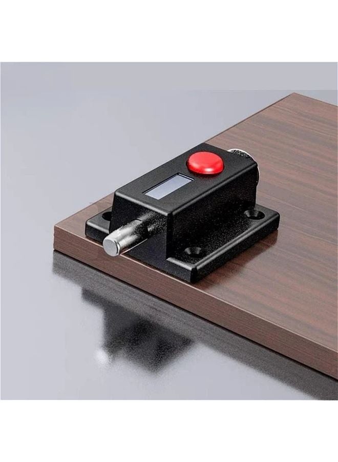 1 Piece Brown Automatic Spring Door Window Lock Push Button Latch Easy Installation - Image 5