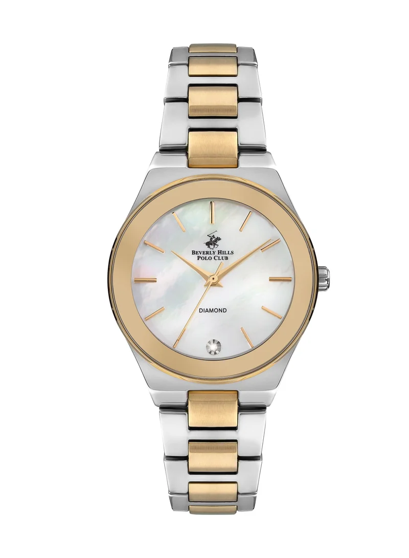 بيفرلي هيلز بولو كلوب BEVERLY HILLS POLO CLUB Women's Analog White Mop Dial Watch - BP3229X.220