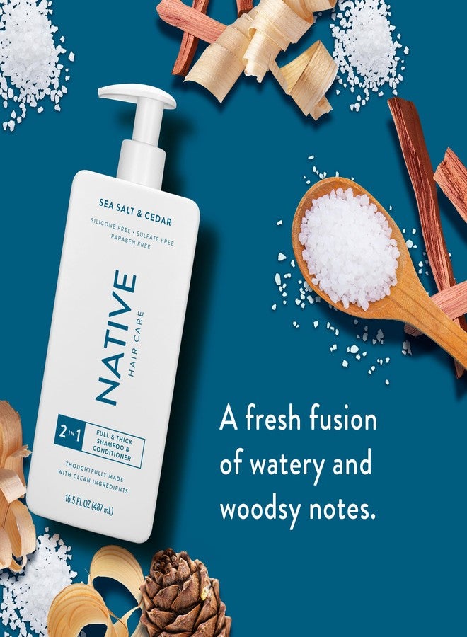 Native Sea Salt & Cedar 2N1 Shampoo & Conditioner Set 16.5 fl oz - Image 5