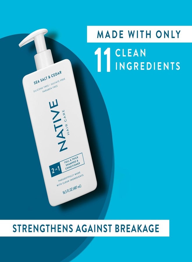 Native Sea Salt & Cedar 2N1 Shampoo & Conditioner Set 16.5 fl oz - Image 4