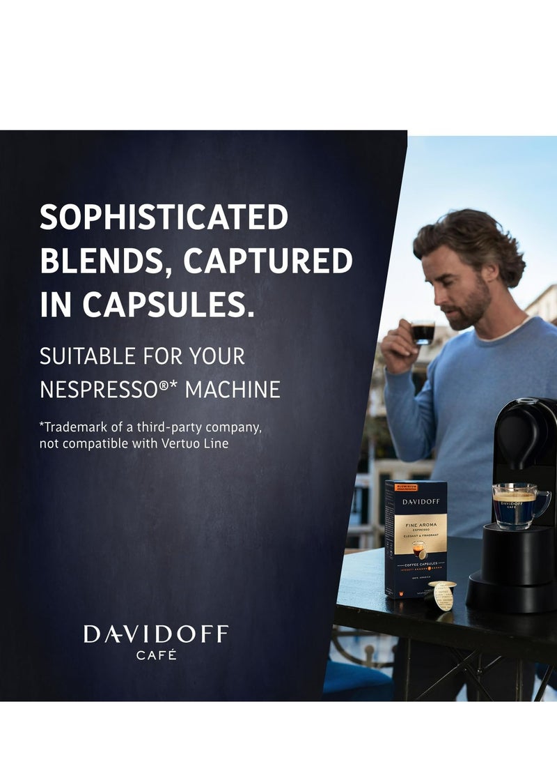 Davidoff Nespresso Fine Aroma Espresso Elegant and Fragrant Coffee Capsules 55g  - Image 2