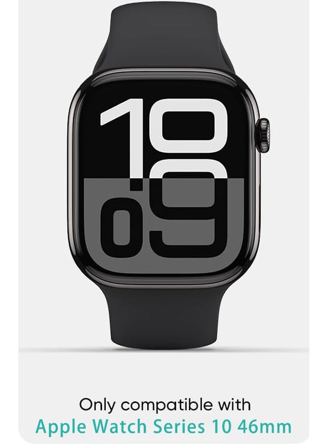 RESONIX Apple Watch Series 10 46mm Screen Protector 2 Pack Premium Clarity Anti-Smudge Scratch Resistant Easy Installation Durable Protection for Daily Use - Image 2