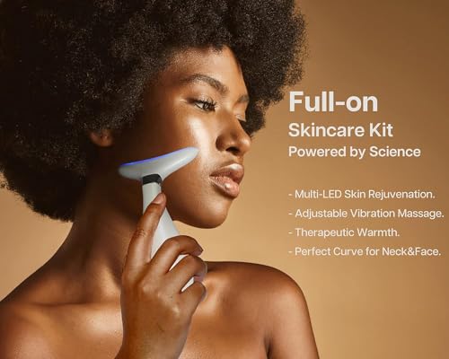 VRAIKO Lily Neck Face Massager, Face Sculpting Tool, Skin Rejuvenation Device with Thermal, Triple Action LED and Vibration, for Anti-Aging, Lifting and Tightening Sagging Skin (Pearl White) - Image 3