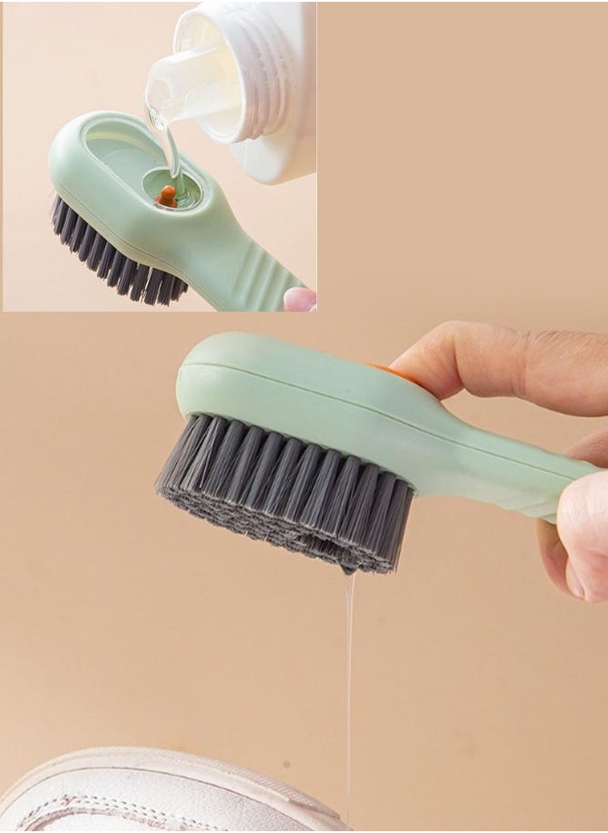 INSENSE - Multifunctional shoe brush, push-type drainage, soft-bristled laundry cleaning brush, no damage to shoes - Image 1