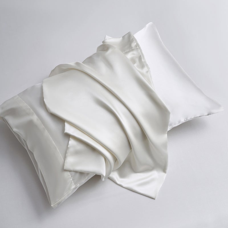 Solid Color Bedding Set Queen Size Silky Soft Imitation Silk Material - Fade Stain Shrink Resistant Bedding Set for Home Bedroom Guest Room RV Holiday Home - Image 2