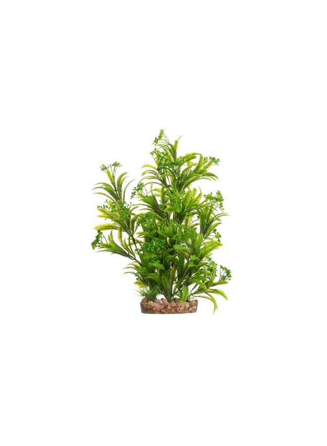 CNZ Aquarium Decor Fish Tank Decoration Ornament Artificial Plastic Plant Green, 11.8-inch - Image 1