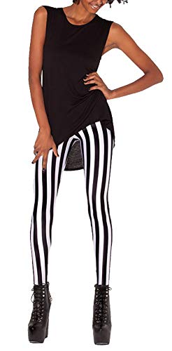 QZUnique Leggings for Women, Halloween Full-Length Printed Legging Footless Elastic Yoga Pants, Regular and Plus Size - Image 1