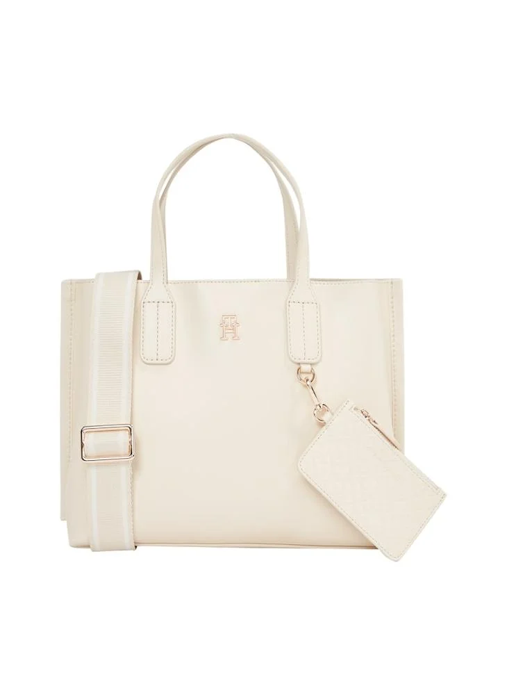 تومي هيلفيغر Logo Detail Zip Over Tote