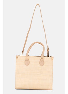 CXL by Christian Lacroix Women Janette Straw Satchel Bag, Natural  - Image 2