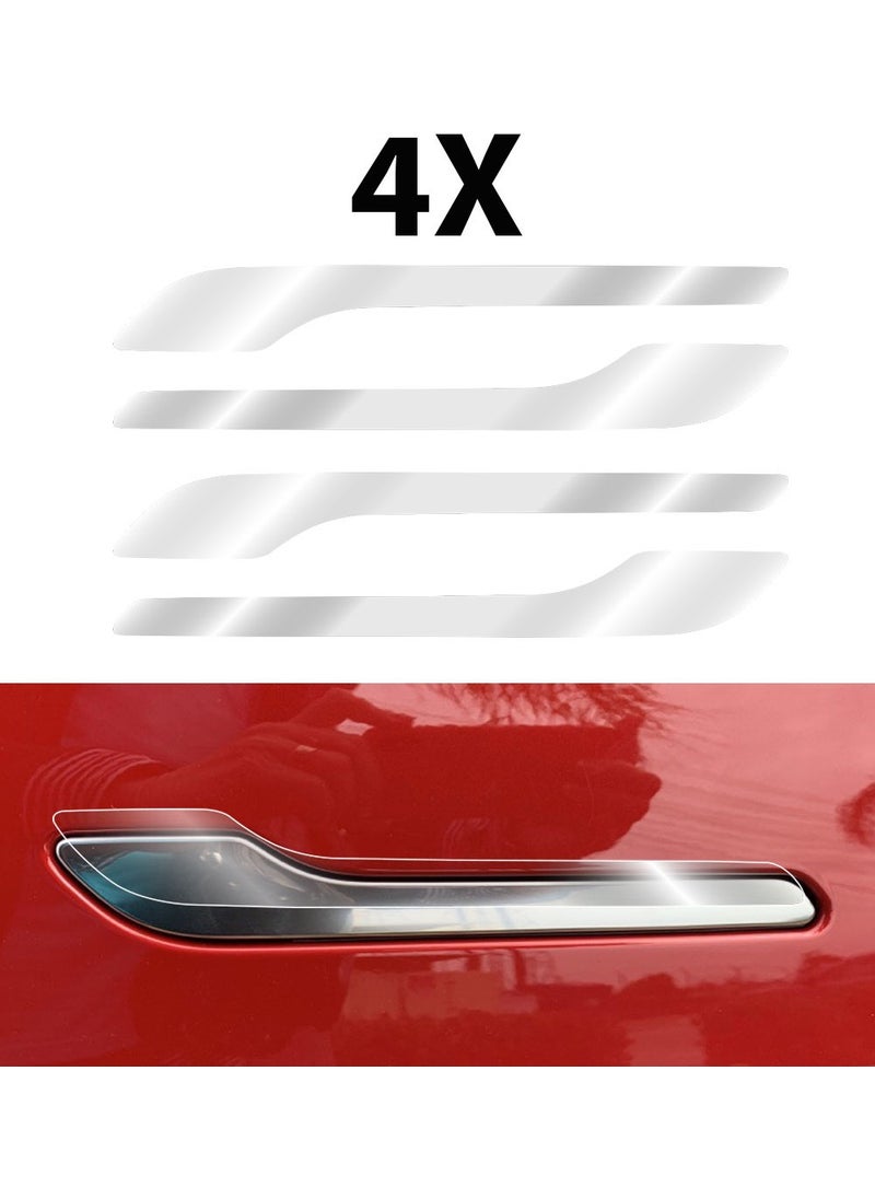 IPG - Tesla Model 3 - Specially Cut Tesla Logo Door Handle Sticker Set for Model Y (Set of 4) - Image 1