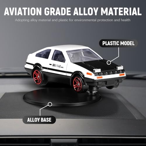 STHIRA® Mini Car Model Drifting AE86 Car Model with Self Adhesive Base,2.95inches Alloy AE86 Initial D Dashboard Decor Charm Desk Decor Room - Image 4
