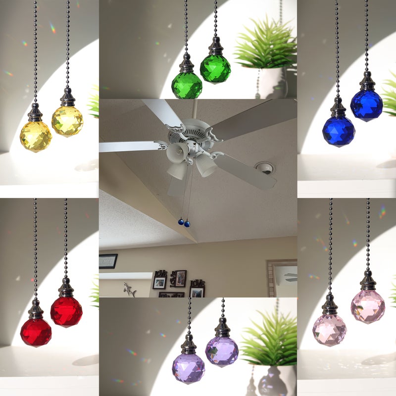 2Pcs 30mm Faceted Crystal Sun Catcher Ball Pendant Hanging Ornament for Home Window Wedding Decor - Image 1