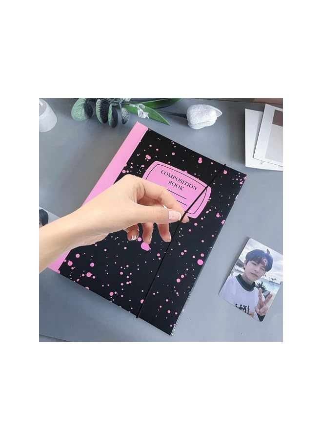 The Bros A5 KPOP Photocard Binder 240 Pockets, KPOP Photocard Holder Book 30 Sleeves, Photocard Collect Book, Refillable Card Protectors, 6 Ring Photo Card Binder, Photo Album for Mini Camera Photo  - Image 4