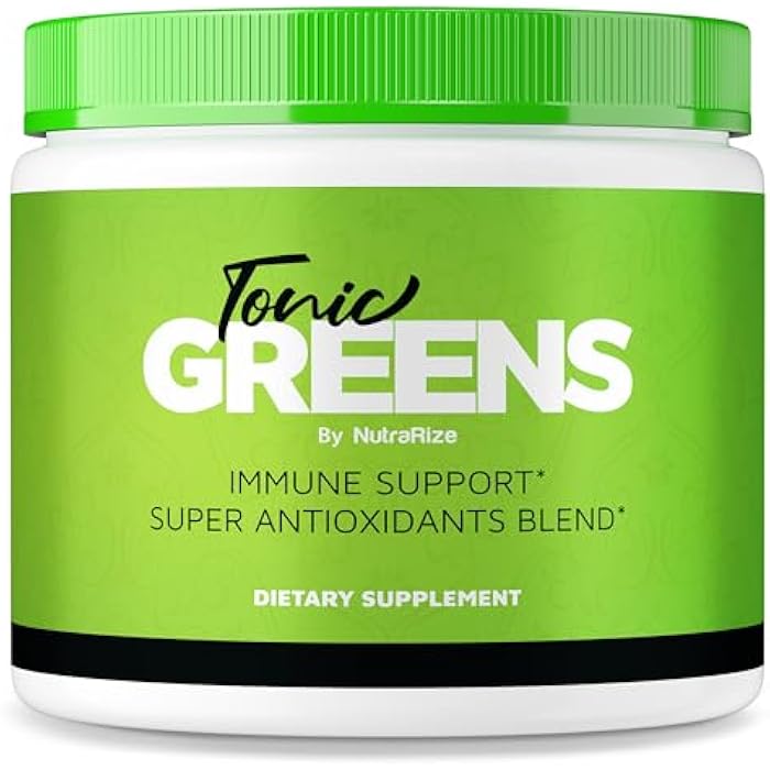 NutraRize Tonic Greens, All-Natural Supplement in a Jar for Immune Support, Delicious Way to Detox The Body, Tonic Green Powder for Health and Wellness Reviews (30 Servings) - Image 1