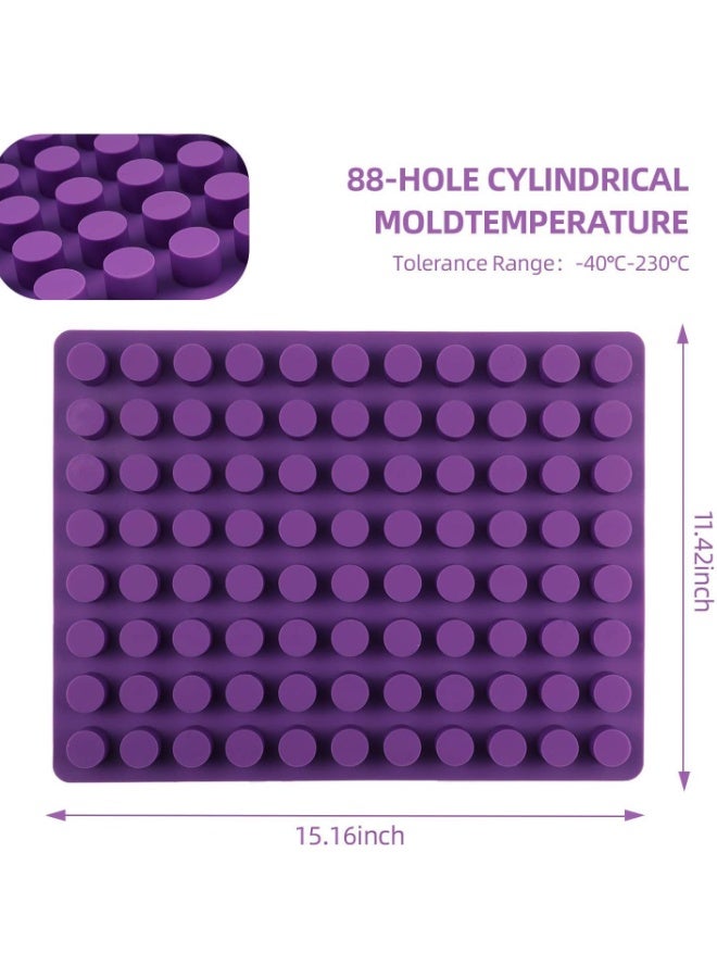 88-Cavity Round Silicone Mold – Mini Ice Trays & Baking Molds for Chocolate, Cheesecake Bites, Jelly Candy  - Image 2