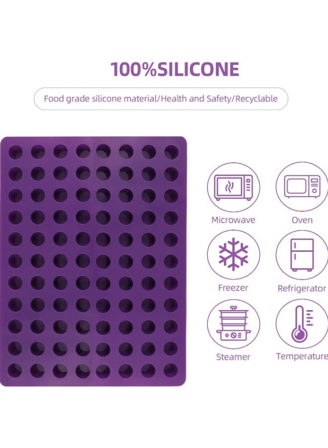 88-Cavity Round Silicone Mold – Mini Ice Trays & Baking Molds for Chocolate, Cheesecake Bites, Jelly Candy  - Image 4