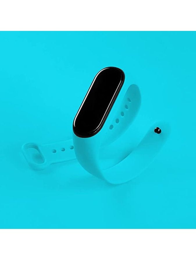 VITION Xiaomi Mi Band 7 Silicone Watch Band Smartwatch Wristband Bracelet Replacement Strap for (Xiaomi Mi Band 7) Aqua  - Image 3