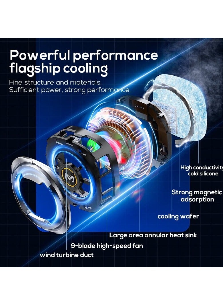 Mobile Phone Cooler for Game Fan PUBG, Designed iPhone 12/13 Series, Live Streaming and Vlog, Semiconductor Heatsink Without Noise iOS Android, ipad Tablet - Image 5