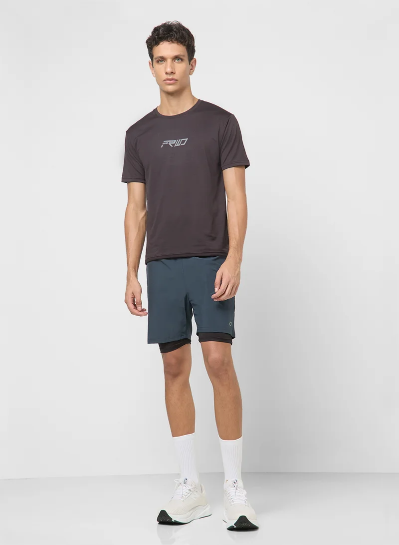 FRWD 2 In 1 Compression Training Shorts