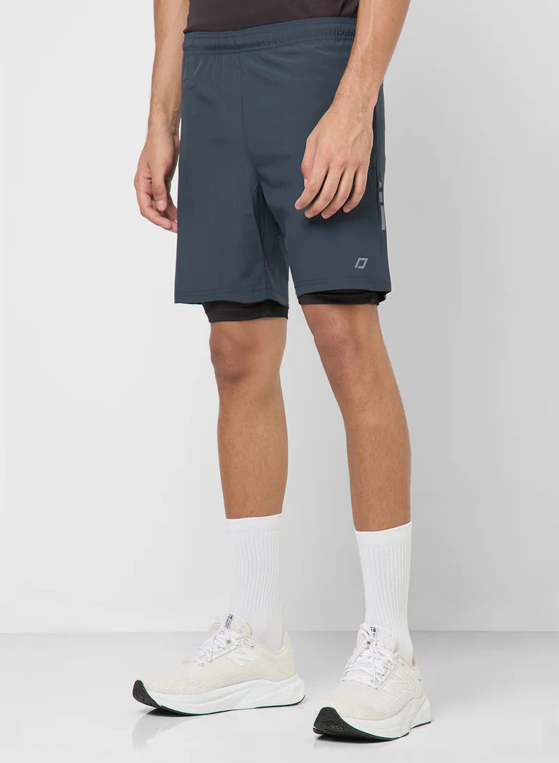FRWD 2 In 1 Compression Training Shorts