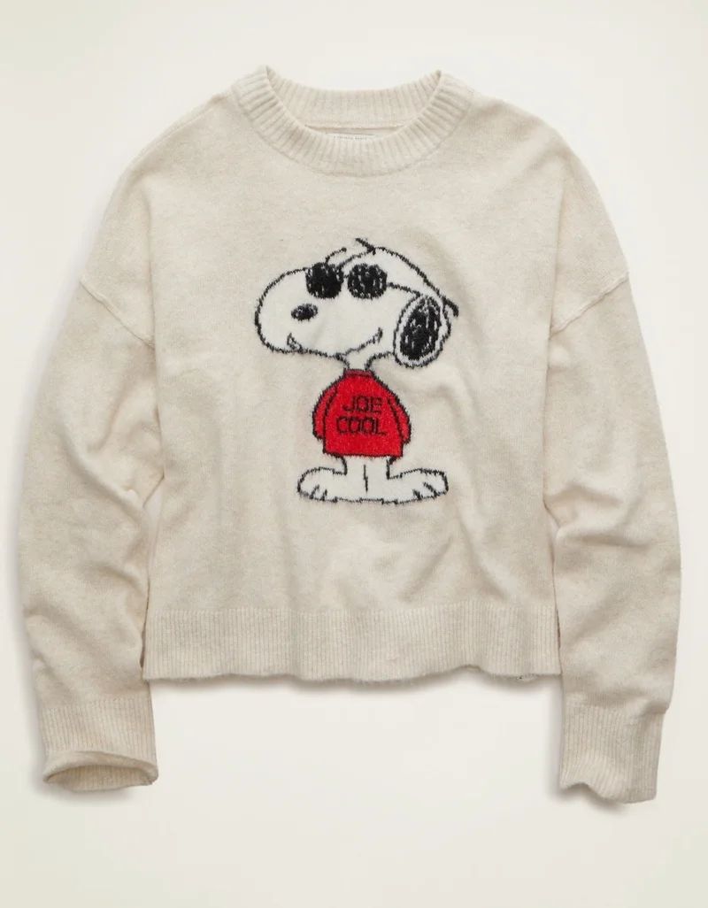 American Eagle  AE Whoa So Soft Joe Cool Graphic Sweater for Women | Best Price UAE
