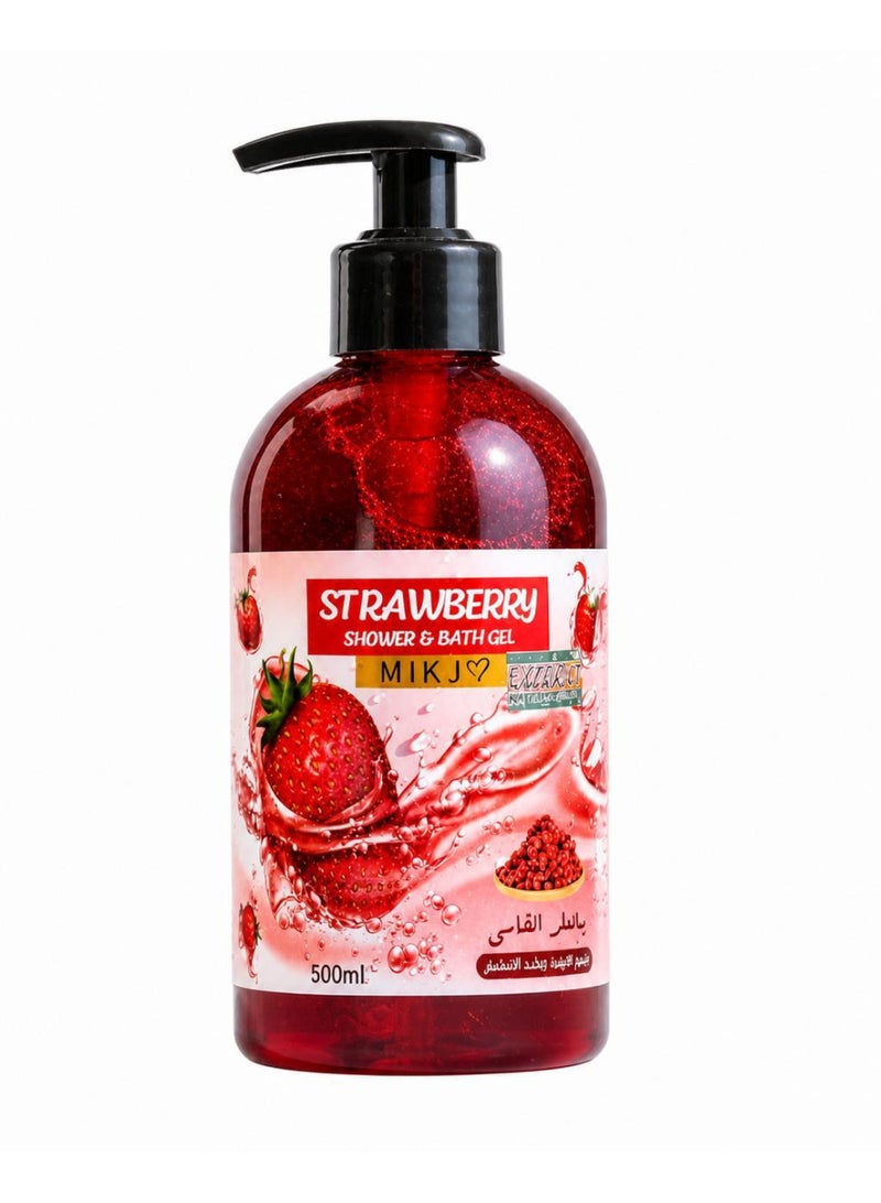 Aker Fassi Strawberry Shower Gel for body rosy and fragrant scent