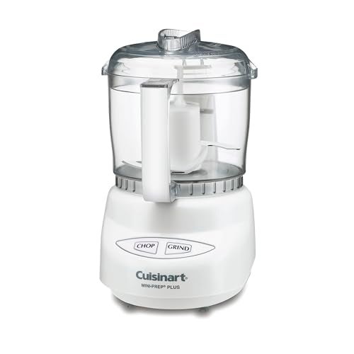 Cuisinart Mini-Prep Plus Food Processor, 24-Ounce Mini Food Processor to Chop Herbs, Vegetables, and Hard Cheese, 24-Ounce Work Bowl, Reversible Stainless Steel Blade, DLC-2A, White - Image 1