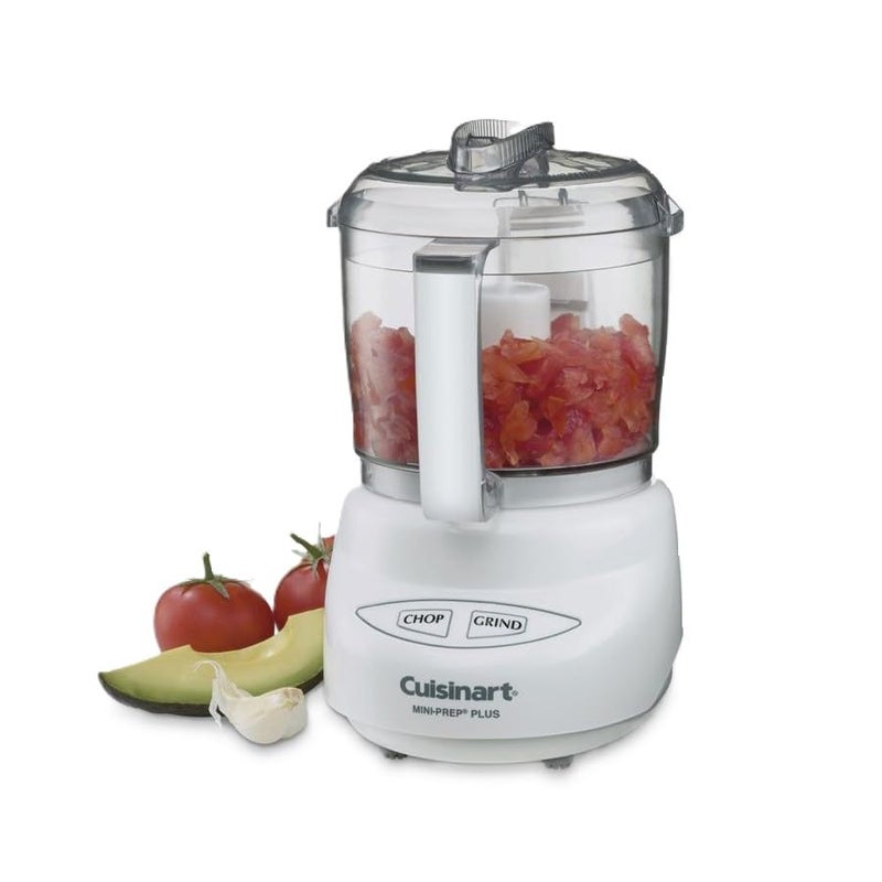 Cuisinart Mini-Prep Plus Food Processor, 24-Ounce Mini Food Processor to Chop Herbs, Vegetables, and Hard Cheese, 24-Ounce Work Bowl, Reversible Stainless Steel Blade, DLC-2A, White - Image 3