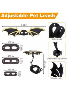 Kathson kathson Bearded Dragon Carrier with Harness and Leash Set, Large Reptile Travel Carrier Portable Lizard Backpack Clear Small Animals Carrying Bag for Gecko Hamster Rabbit Hedgehog Kitten (Black)  - Image 5