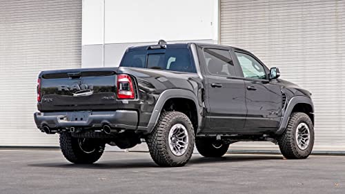 BORLA 60718 Perfromance Exhaust Tip Kit for 20212024 Ram 1500 TRX 62L V8 Automatic Transmission 4 Wheel Drive Crew Cab With Short Bed 5 7 1415 Wheelbase 4 Door Black Chrome On T304 SS - Image 3
