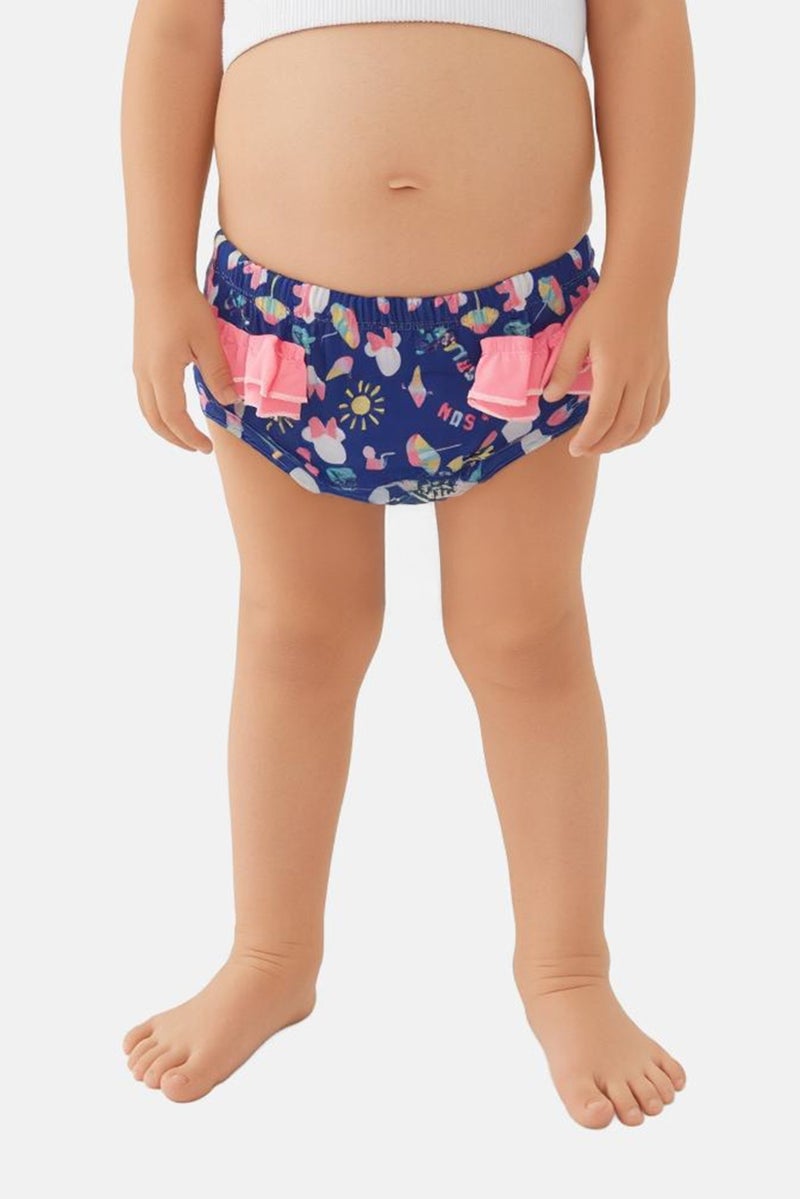 COEGA SUNWEAR Toddlers Girl Allover Print Swimwear Bottom, Multicolor - Image 1