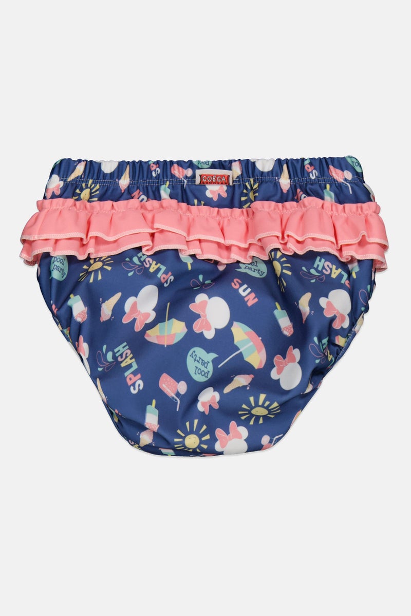 COEGA SUNWEAR Toddlers Girl Allover Print Swimwear Bottom, Multicolor - Image 3