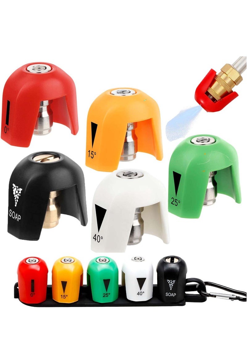 SYOSI SPX3000 TPS Quick Connect Pressure Washer Nozzle Kit Compatible with Sun Joe SPX 3000 Series and Universal Pressure Washers, Customizable Pressure Output Easy to Use Versatile Cleaning Tool 5Pcs - Image 1