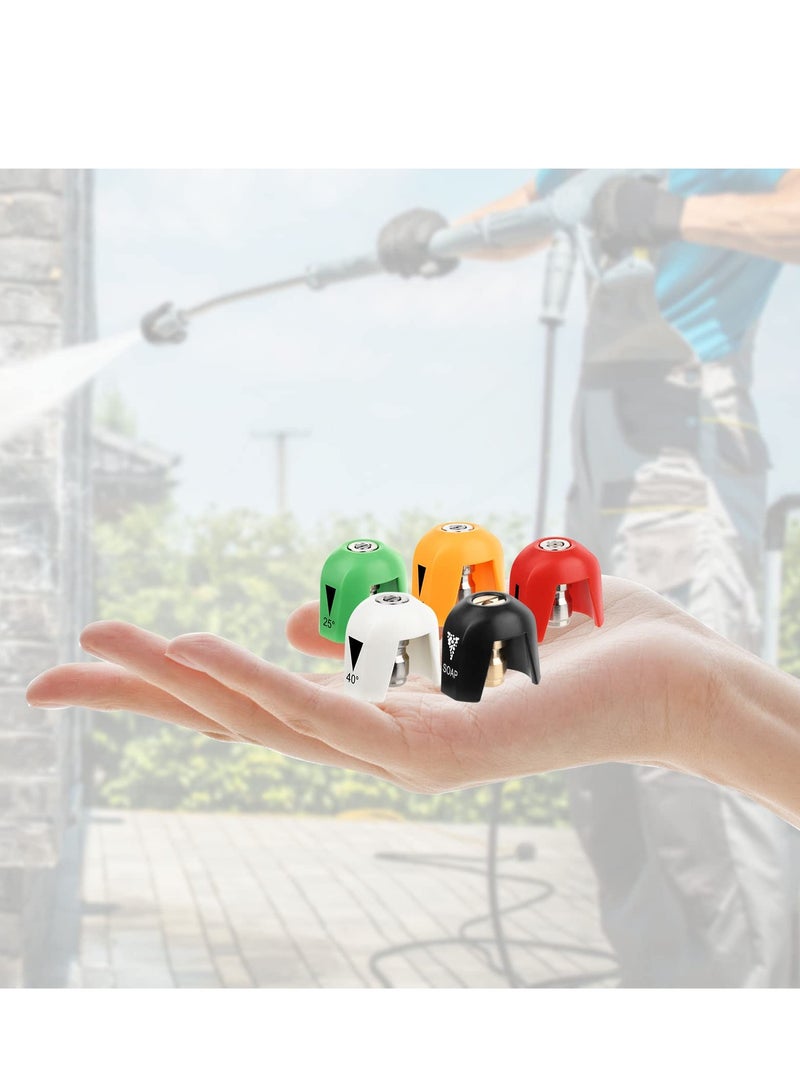 SYOSI SPX3000 TPS Quick Connect Pressure Washer Nozzle Kit Compatible with Sun Joe SPX 3000 Series and Universal Pressure Washers, Customizable Pressure Output Easy to Use Versatile Cleaning Tool 5Pcs - Image 3