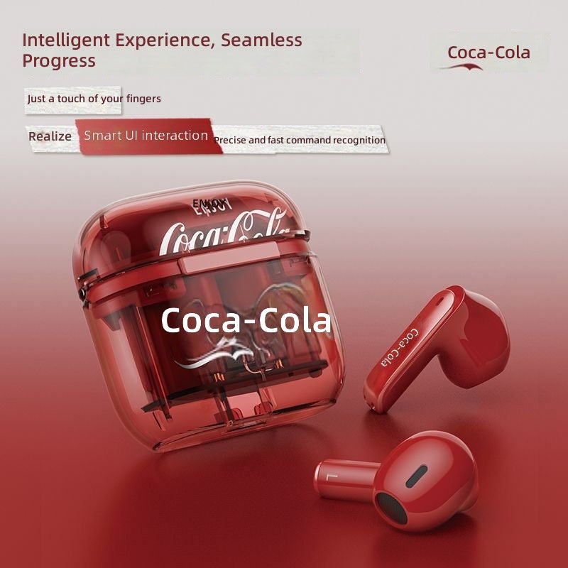 Coca-Cola Bluetooth Wireless Semi-In-Ear Earbuds - Stylish, Sporty, and Versatile for Men & Women - Image 4