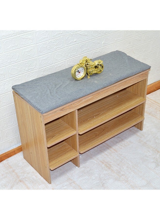 keke 3 Tier Multifunctional Shoe Storage Rack With Seat - Image 4