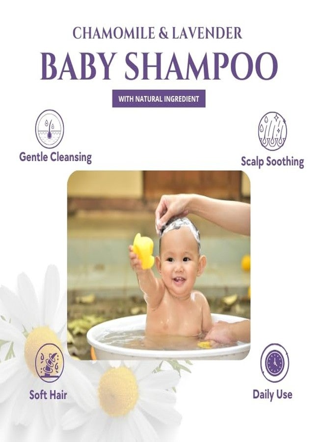NATUUR Baby Shampoo & Body Wash Chamomile & Lavender 300ml | Gentle, Tear-Free & Sulfate-Free | Soothes & Hydrates Sensitive Skin | Mild Herbal Aroma | Safe for Infants & Toddlers | Daily Use - Image 4